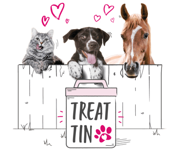 Treat Tin, for cat, dog and horse insurance policyholders