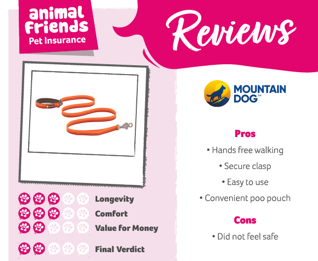A product review card of the Mountain Dog Lead