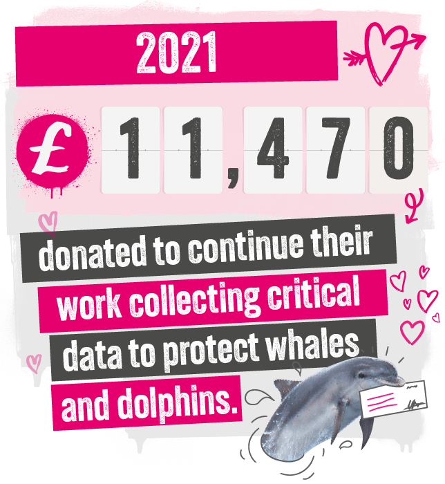 a graphic depicting our donation to WDC in 2021