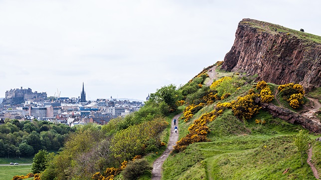 Arthur's Seat, Edinburgh, is an extinct volcano