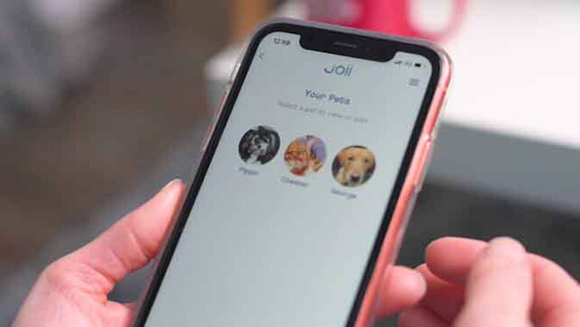 Screen shot of the Joii app
