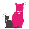 Graphic of a kitten and a cat
